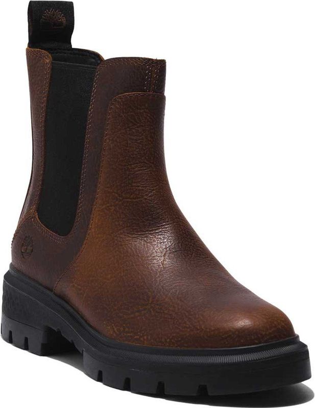 Timberlandvoor vrouwen. TB0A5WW49311 Cortina Valley bruin lederen enkellaarsjes Chelsea mid-calf (39), Leer, Plat, Geen, Casual