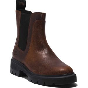 Timberlandvoor vrouwen. TB0A5WW49311 Cortina Valley bruin lederen enkellaarsjes Chelsea mid-calf (39), Leer, Plat, Geen, Casual