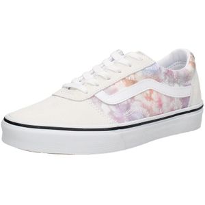 Vans Ward Suede/Canvas Sneakers voor dames, Hartje Tie Dye Multi Wit, 39 EU