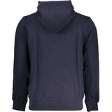 Napapijri - Hoodie - Blauw - Katoen - Met Borduursel