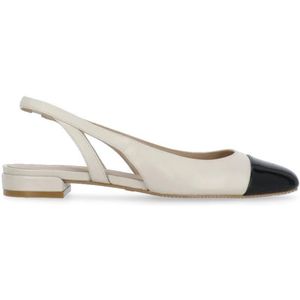 Stuart Weitzman, Witte Leren Slingback Pumps Wit, Dames, Maat:36 1/2 EU