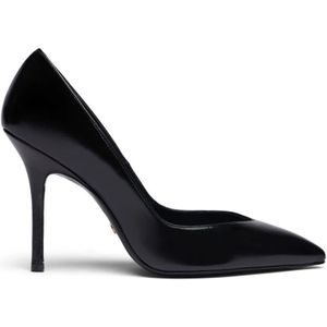 Stuart Weitzman, Eva leren stiletto pumps Zwart, Dames, Maat:37 EU