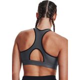 Under Armour Heatgear Mid Padless Sport-BH Damen in grau, Größe: XS