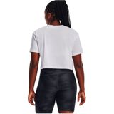 Under Armour Branded Logo Crop T-shirt Met Korte Mouwen Wit L Vrouw