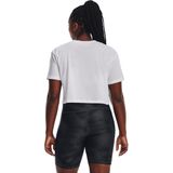 Under Armour Branded Logo Crop T-shirt Met Korte Mouwen Wit L Vrouw
