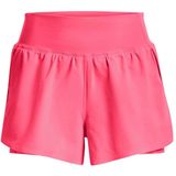 Under Armour Flex Woven 2-in-1 Korte Broek Roze Vrouw