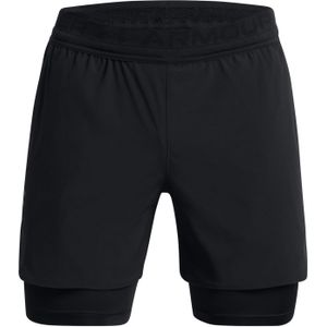 Under Armour Peak Woven 2-in-1 Korte Broek Zwart S Man