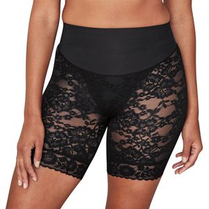 Maidenform Maidenformtame Your Tummy Shorty van kant, tailleslip voor dames, kant, zwart, M, Zwart kant