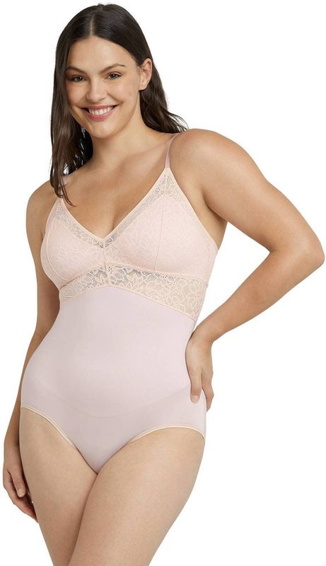 MAIDENFORM - Tame Your Tummy - Body - Poederroze - Nylon/Polyamide