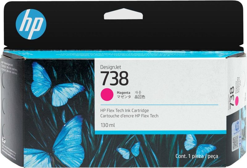 HP - 738 - Inktcartridge - Magenta - 130 ml