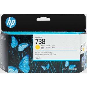 HP - 738 - Inktcartridge - Geel - 130 ml
