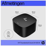 HP Thunderbolt Dock G4 - Dockingstation Thunderbolt 4 laptopdockingstation Geschikt voor merk: HP Incl. Kensington-slot