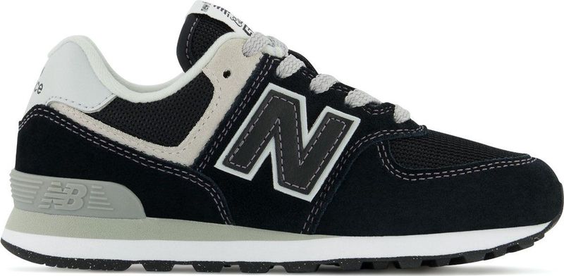 New Balance - PC574V1 - Leren Sneakers - Zwart - Unisex voor Kinderen