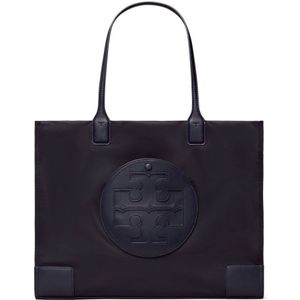 Tory Burch, Tassen, Dames, Blauw, ONE Size, Polyester, Ella Tote Tas van Gerecycled Materiaal