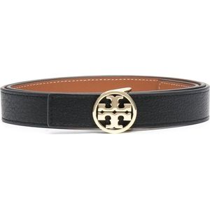Tory Burch, Accessoires, Dames, Zwart, XL, Leer, Omkeerbare riem