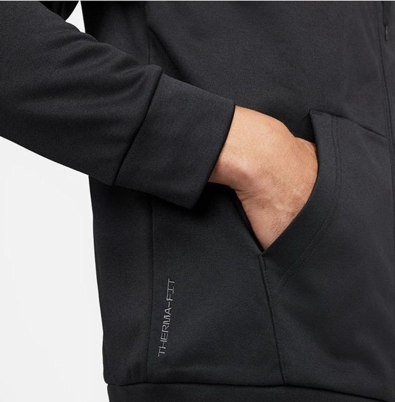 Nike Men Therma Fit Fullzip Hoodie Black
