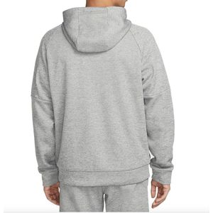 Nike Therma Therma-FIT fitnesstop met rits over de hele lengte voor heren - Grijs