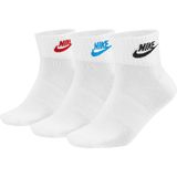 Nike Sokken X3 Quarter Futura - Kinderen  Wit  Unisex