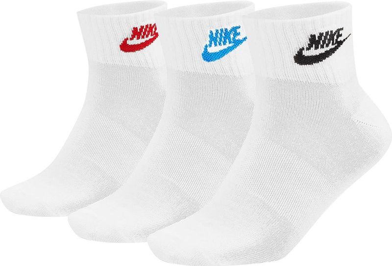 Nike Sokken X3 Quarter Futura - Kinderen  Wit  Unisex