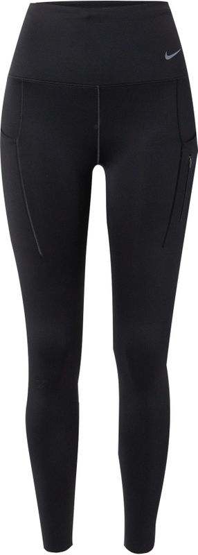 Nike Go lange legging met zakken en hoge taille voor dames - Zwart