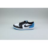 Nike - Air Jordan 1 Low - Sneakers - Zwart - Dark Powder Blue