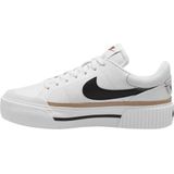 Nike - Court Legacy Lift - Damestrainers - Wit - Sleehak - Rubberen Buitensole