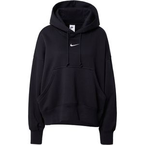 Nike phoenix fleece pullover hoodie in de kleur zwart.