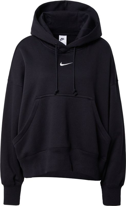 Nike phoenix fleece pullover hoodie in de kleur zwart.