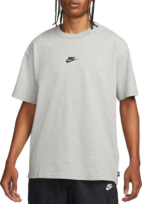 Nike - Sportswear Premium Essentials - T-shirt - Grijs Zwart - Katoen