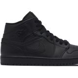 Nike Jordan Air 1 Mid 554724-050 Hoge sneakers voor heren, zwart, 42.5 EU