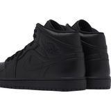 Nike Jordan Air 1 Mid 554724-050 Hoge sneakers voor heren, zwart, 42.5 EU