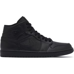 Nike Jordan Air 1 Mid 554724-050 Hoge sneakers voor heren, zwart, 42.5 EU