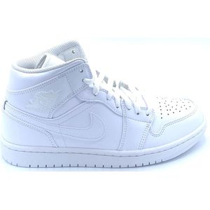 Jordan Aj1 Mid Herren Schuhe - Weiß - Größe: 42.5 - Leder, Synthetik - Foot Locker