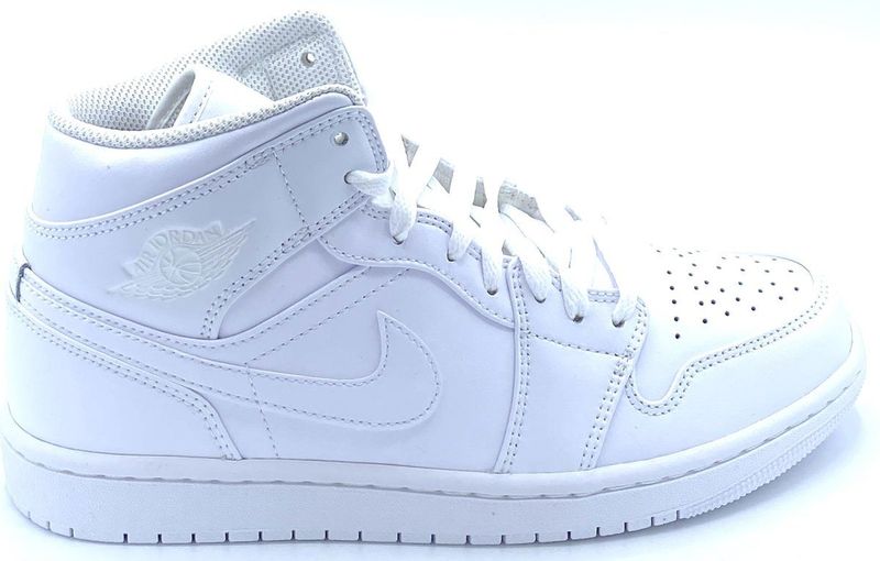 Air Jordan - 1 Mid - Sneakers - Wit - Leer