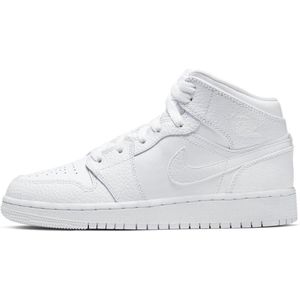 Nike Air Jordan 1 Mid (GS), White, 554725 , EUR