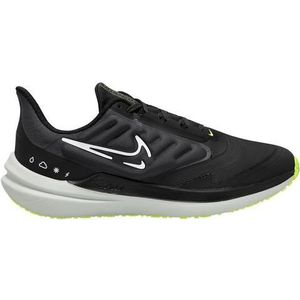 Nike Air Winflo 9 Shield, damessneaker, zwart/wit-Dk Smoke Grey-Volt, 38 EU, Zwart Wit Dk Smoke Grey Volt