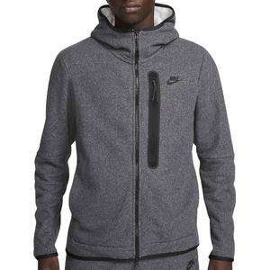 Nike - Tech Fleece Zip Hoodie - Zwart - Heren - Katoen