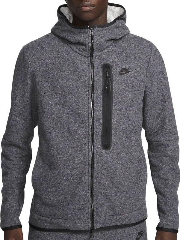 Nike - Tech Fleece Zip Hoodie - Zwart - Heren - Katoen
