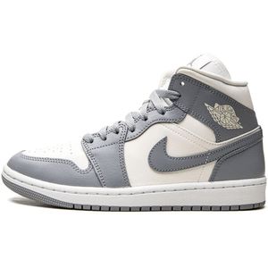 Jordan, Schoenen, Heren, Grijs, 38 1/2 EU, Leer, Grijze Sail Mid Leren Sneakers