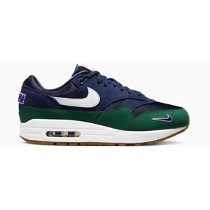 Nike, Blauwe Leren Sneakers Blauw, Dames, Maat:36 EU