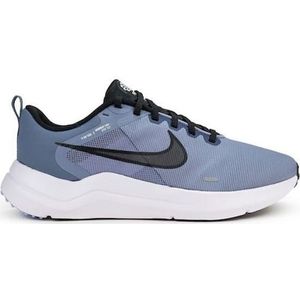 NIKE Downshifter 12 Sneaker voor heren, Ashen Slate Zwart Kobalt Bliss Wit, 45 EU