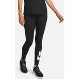 Nike - Sportswear Classics - Legging - Zwart - Katoen - Hoge Taille