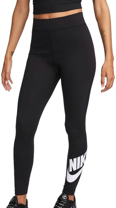 Nike - Sportswear Classics - Legging - Zwart - Katoen - Hoge Taille