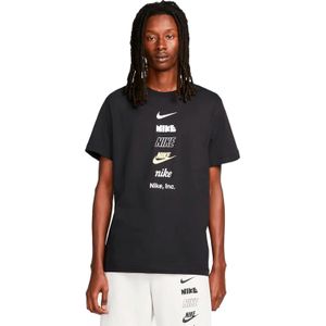 Nike - Sportswear - T-shirt - Zwart - Katoen