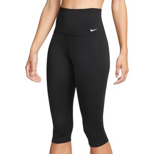 Nike - One Capri - Sportlegging - Zwart - Dri-FIT Technologie - Hoge Tailleband