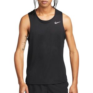 Nike Dri-fit Miler Heren Singlet Heren - Singlets - Kleur Zwart-multicolour - Maat M