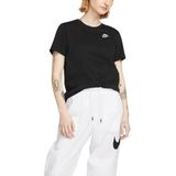 Nike New Sportswear Club T-Shirt Damen in schwarz