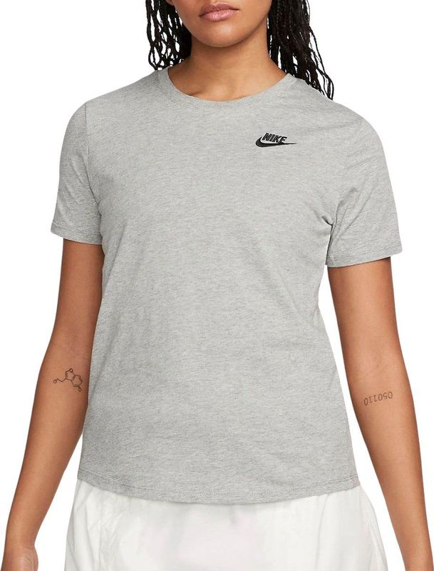 Nike sportswear club essentials t-shirt in de kleur grijs
