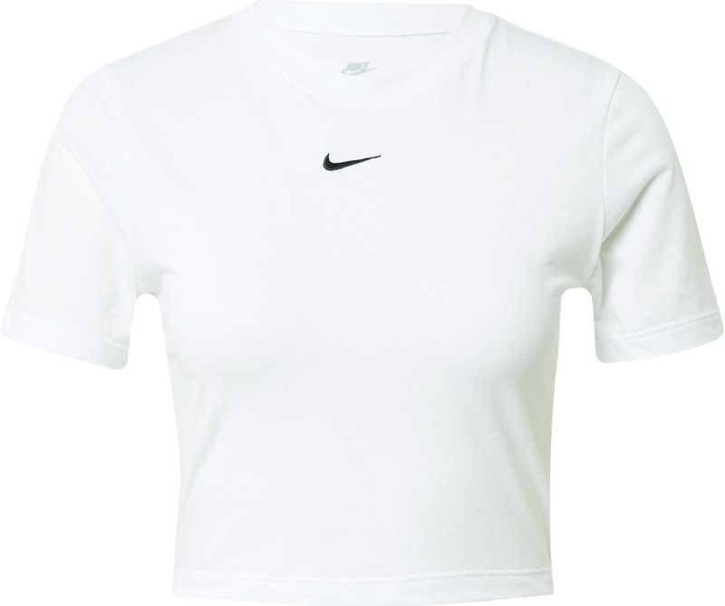 Nike - Essentiële Slim-fit Crop Tee - T-shirt - Wit