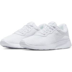 Nike Tanjun Hardloopschoenen voor dames, Wit Wit Wit Volt, 40.5 EU